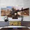 Pubg Playerunknowns Battlegrounds - Gaming 5 Panel Canvas Art Wall Decor