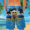 Purdue Boilermakers And Baby Yoda Hawaiian Shirt Short
