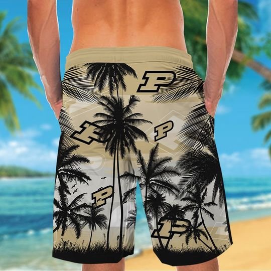 Purdue Boilermakers Tropical Hawaiian Shirt Short Purdue Boilermakers Tropical Hawaiian Shirt Short