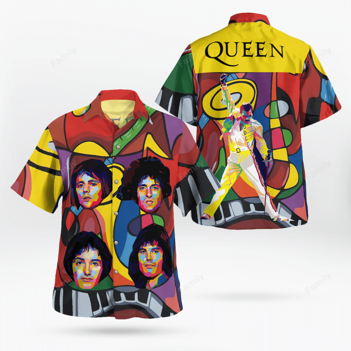 Queen Freddie Mercury Hawaiian Shirt Queen Freddie Mercury Hawaiian Shirt