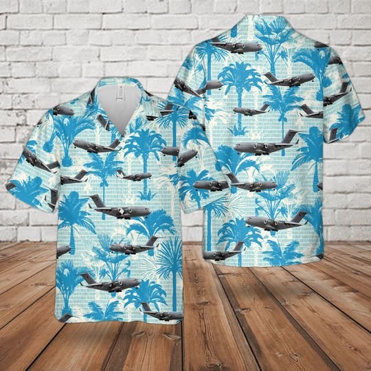Raaf Boeing C-17 Globemaster Hawaiian Shirt Raaf Boeing C-17 Globemaster Hawaiian Shirt