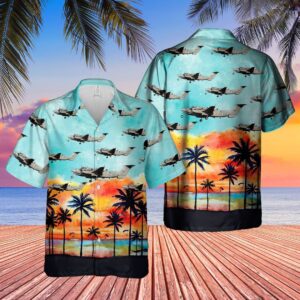 Raf Beechcraft Shadow Hawaiian Shirt