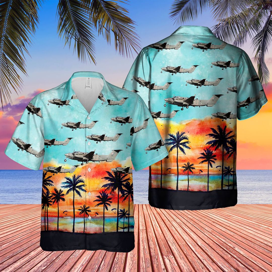 Raf Beechcraft Shadow Hawaiian Shirt Raf Beechcraft Shadow Hawaiian Shirt