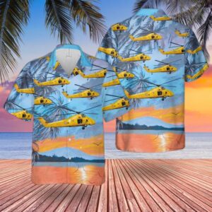 Raf Historical Westland Wessex Search And Rescue Hawaiian Shirt