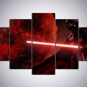 Rare Star War - Movie 5 Panel Canvas Art Wall Decor