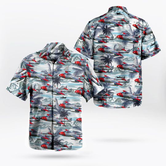Rcaf De Havilland Vampire Hawaiian Shirt Rcaf De Havilland Vampire Hawaiian Shirt