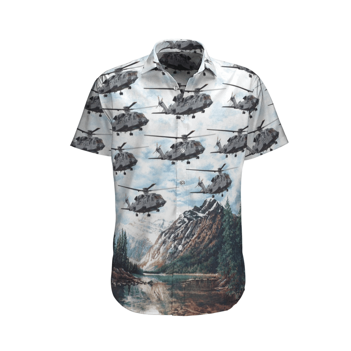 Rcaf Sikorsky Ch-148 Cyclone (S -92) Hawaiian Shirt Rcaf Sikorsky Ch-148 Cyclone (S -92) Hawaiian Shirt