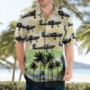 Rdaf Flyvevåbnet Saab T-17 Supporter Hawaiian Shirt