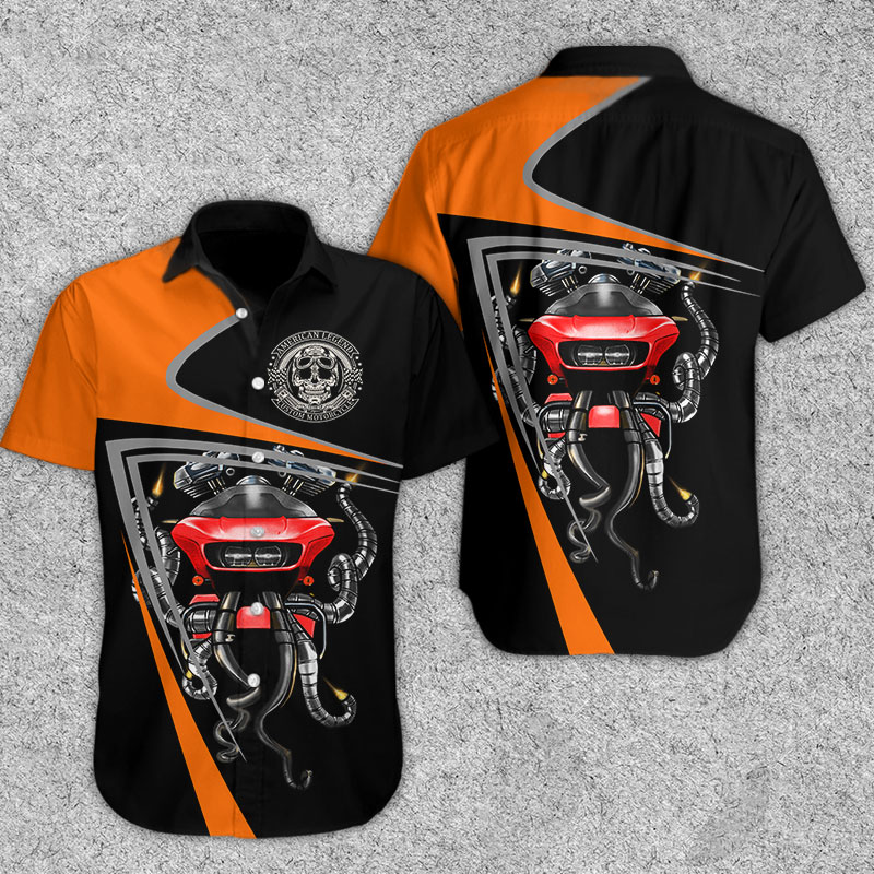 Red Blood Motor Monster Hawaiian Shirt Summer Button Up Red Blood Motor Monster Hawaiian Shirt Summer Button Up