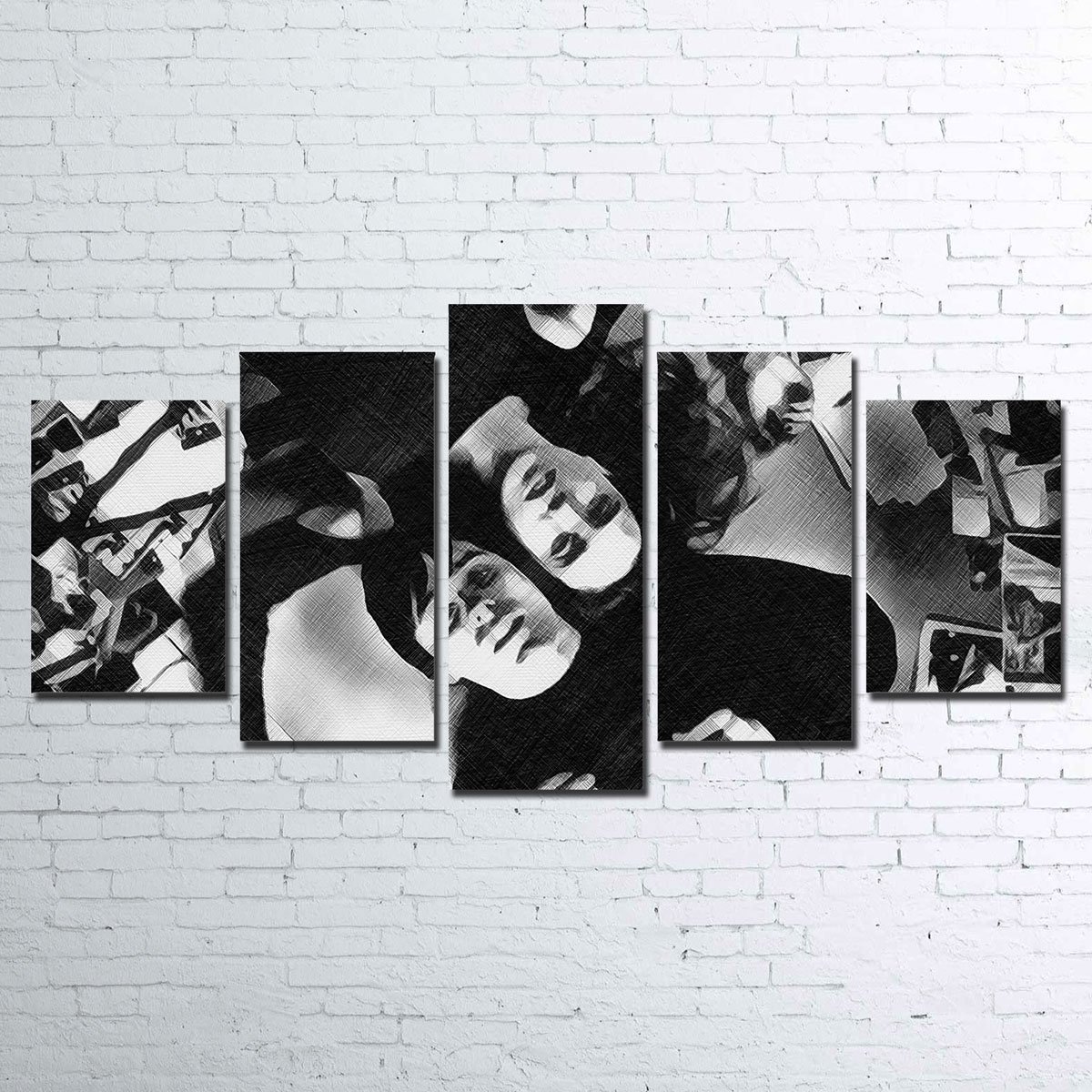 Requiem For A Dream; - Movie 5 Panel Canvas Art Wall Decor Requiem For A Dream; - Movie 5 Panel Canvas Art Wall Decor