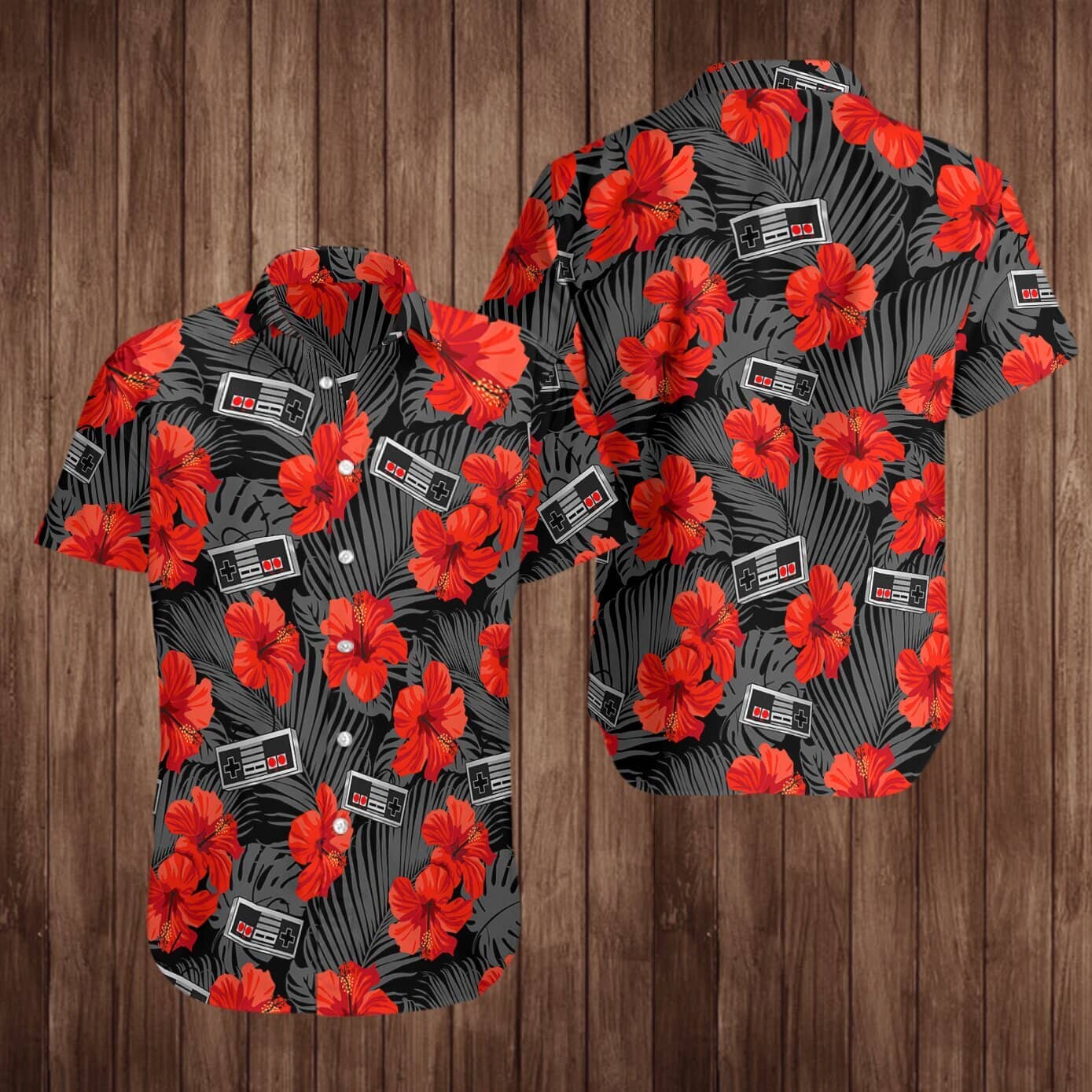 Retro Game Gampad Hawaiian Shirt Summer Button Up Retro Game Gampad Hawaiian Shirt Summer Button Up