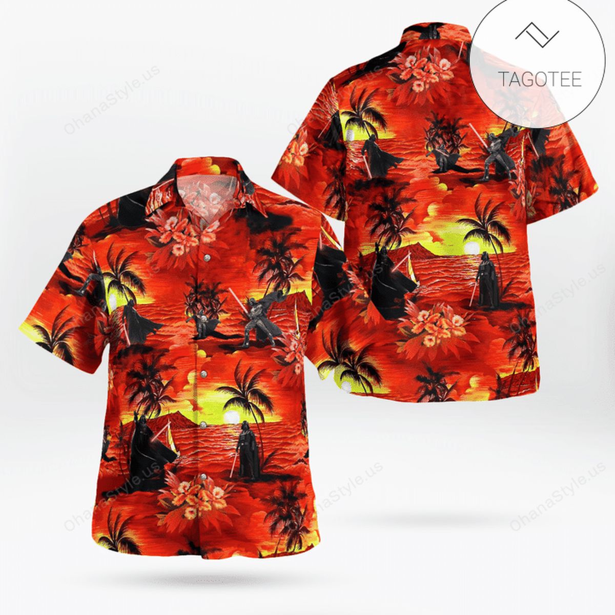 Retro Red Sunset Darth Vader Star Wars Hawaiian Shirt Retro Red Sunset Darth Vader Star Wars Hawaiian Shirt