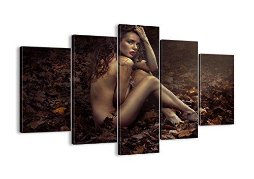 Retro Woman Body Portrait Beauty - Abstract 5 Panel Canvas Art Wall Decor Retro Woman Body Portrait Beauty - Abstract 5 Panel Canvas Art Wall Decor