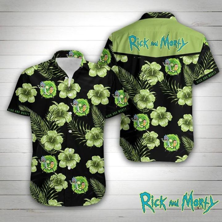 Rick And Morty Hawaiian Shirt Summer Button Up Rick And Morty Hawaiian Shirt Summer Button Up