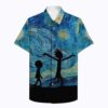 Rick And Morty Starry Night Van Gogh Hawaiian Shirt