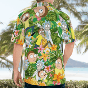 Rick And Morty Tropical Hawaiian Shirt