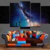 Rick & Morty Inspired 19 - Cartoon 5 Panel Canvas Art Wall Decor