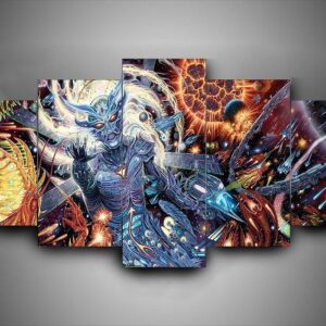 Rings Of Saturn 1 - Music 5 Panel Canvas Art Wall Decor