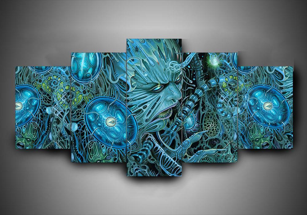 Rings Of Saturn 3 - Music 5 Panel Canvas Art Wall Decor Rings Of Saturn 3 - Music 5 Panel Canvas Art Wall Decor