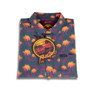 Rising Palm Orange Shotgun Hawaiian Shirt