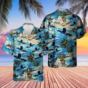 Rn Astute Class Submarine Hms Ambush S120 Hawaiian Shirt