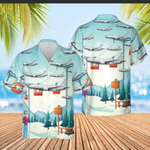 Rnzaf Boeing P-8 Poseidon Christmas Hawaiian Shirt