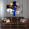 Robotic Astronaut - Universe Space 5 Panel Canvas Art Wall Decor