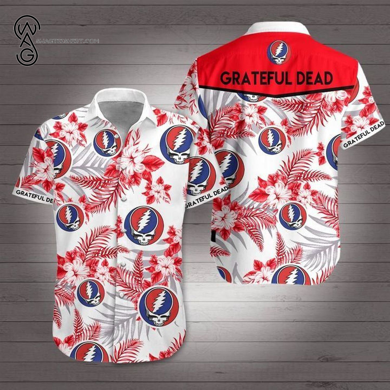 Rock Band Grateful Dead Hawaiian Shirt Rock Band Grateful Dead Hawaiian Shirt