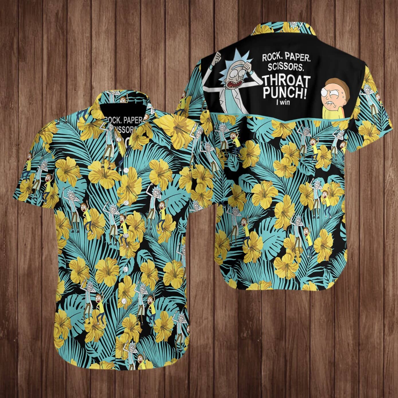 Rock Paper Scissors Hawaiian Shirt Summer Button Up Rock Paper Scissors Hawaiian Shirt Summer Button Up