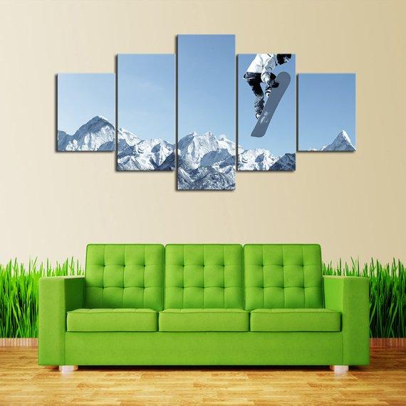Rocky High - Sport 5 Panel Canvas Art Wall Decor Rocky High - Sport 5 Panel Canvas Art Wall Decor