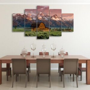 Rocky Mountain - Nature 5 Panel Canvas Art Wall Decor