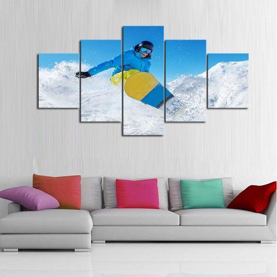 Rocky Powder - Sport 5 Panel Canvas Art Wall Decor Rocky Powder - Sport 5 Panel Canvas Art Wall Decor