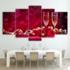 Romantic Dinner And Wine - Luxury 5 Panel Canvas Art Wall Decor