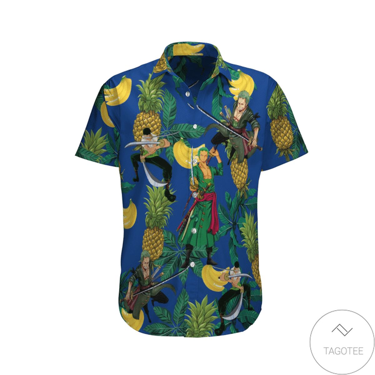 Roronoa Zoro Play Fruit Ninja Hawaiian Shirt Roronoa Zoro Play Fruit Ninja Hawaiian Shirt