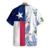 Royal Blue Bluebonnet Texas Hawaiian Shirt