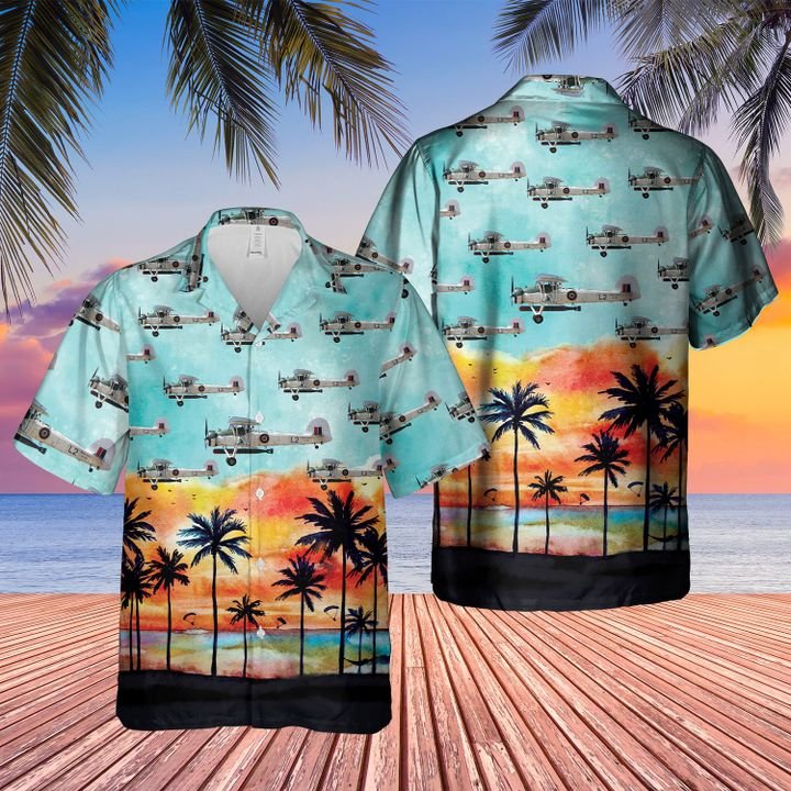 Royal Navy Historical Fairey Swordfish Hawaiian Shirt Royal Navy Historical Fairey Swordfish Hawaiian Shirt