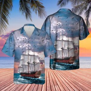Royal Navy Hms Victory Hawaiian Shirt
