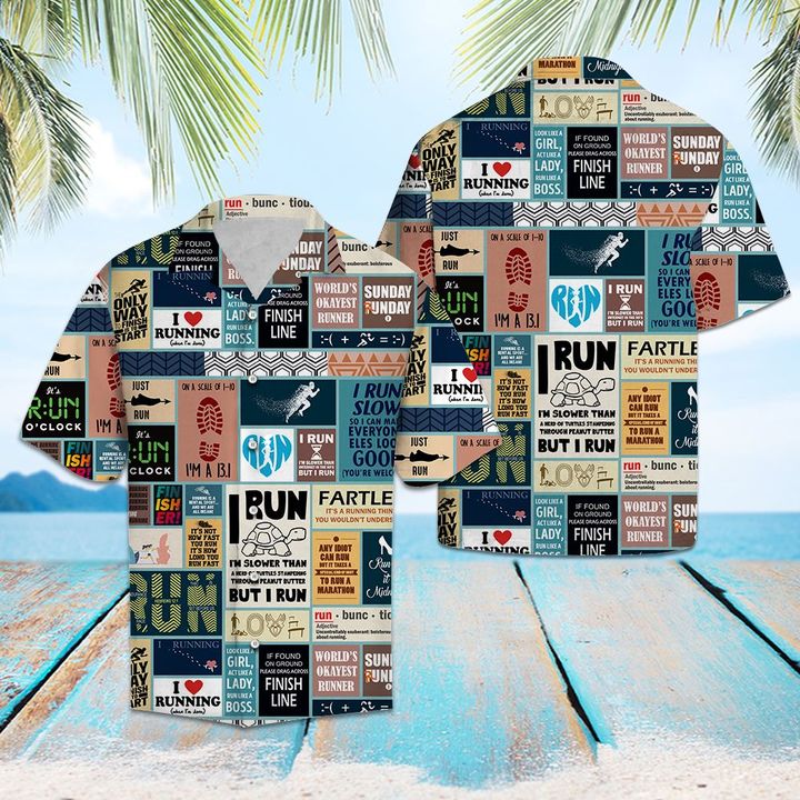 Running Life Hawaiian Shirt Summer Button Up Running Life Hawaiian Shirt Summer Button Up