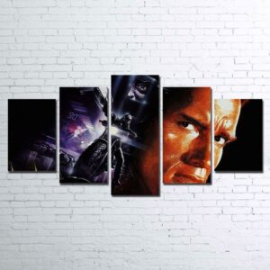 Running Man - Movie 5 Panel Canvas Art Wall Decor
