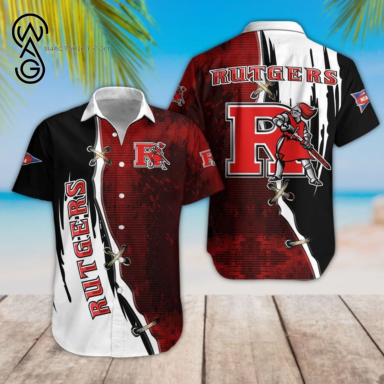 Rutgers Scarlet Knights Sport Team Hawaiian Shirt Rutgers Scarlet Knights Sport Team Hawaiian Shirt