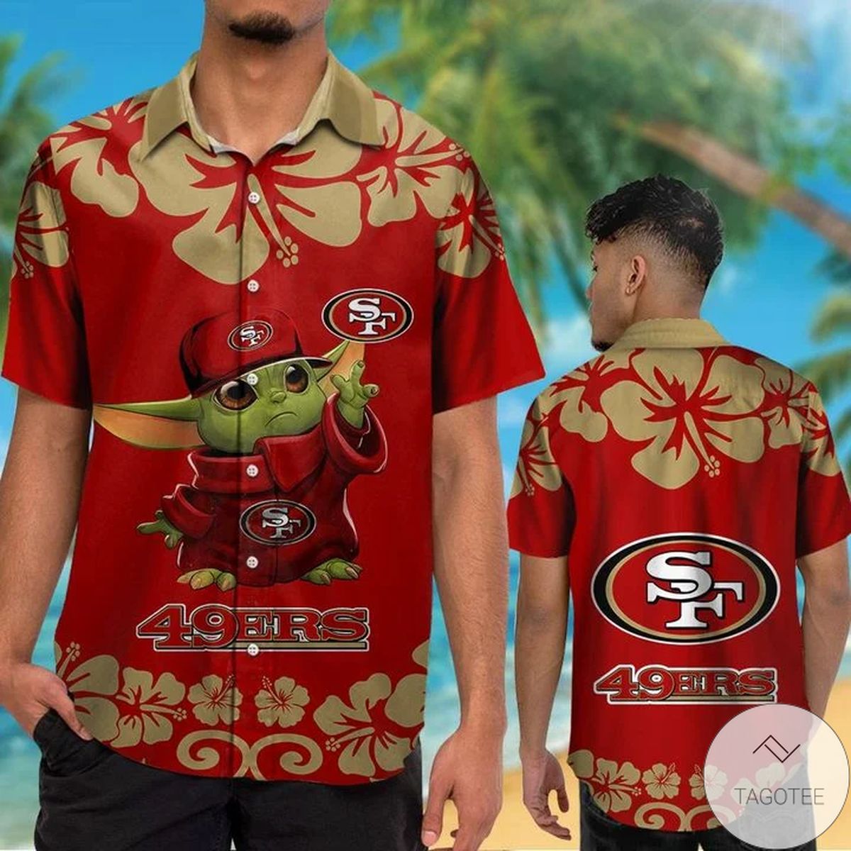 San Francisco 49Ers Baby Yoda Hawaiian Shirt San Francisco 49Ers Baby Yoda Hawaiian Shirt