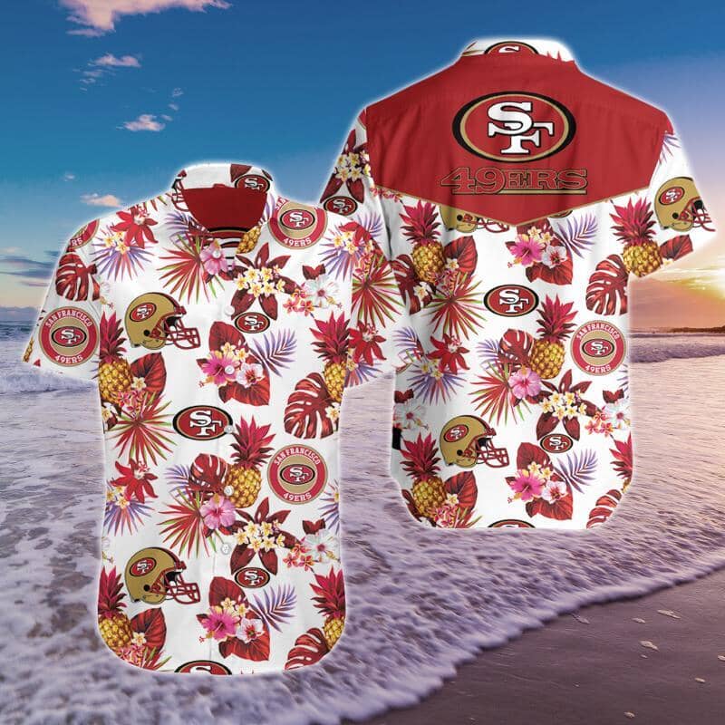 San Francisco 49Ers Hawaiian Shirt Summer Button Up San Francisco 49Ers Hawaiian Shirt Summer Button Up