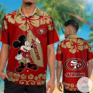 San Francisco 49Ers & Mickey Mouse Hawaiian Shirt