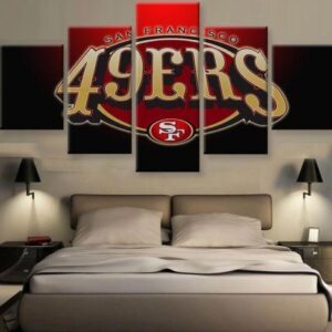 San Francisco 49Ers Sports Team - Sport 5 Panel Canvas Art Wall Decor