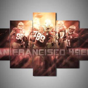 San Francisco 49Ers - Team - Sport 5 Panel Canvas Art Wall Decor