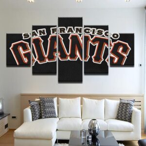 San Francisco Giants 4 -Sport 5 Panel Canvas Art Wall Decor