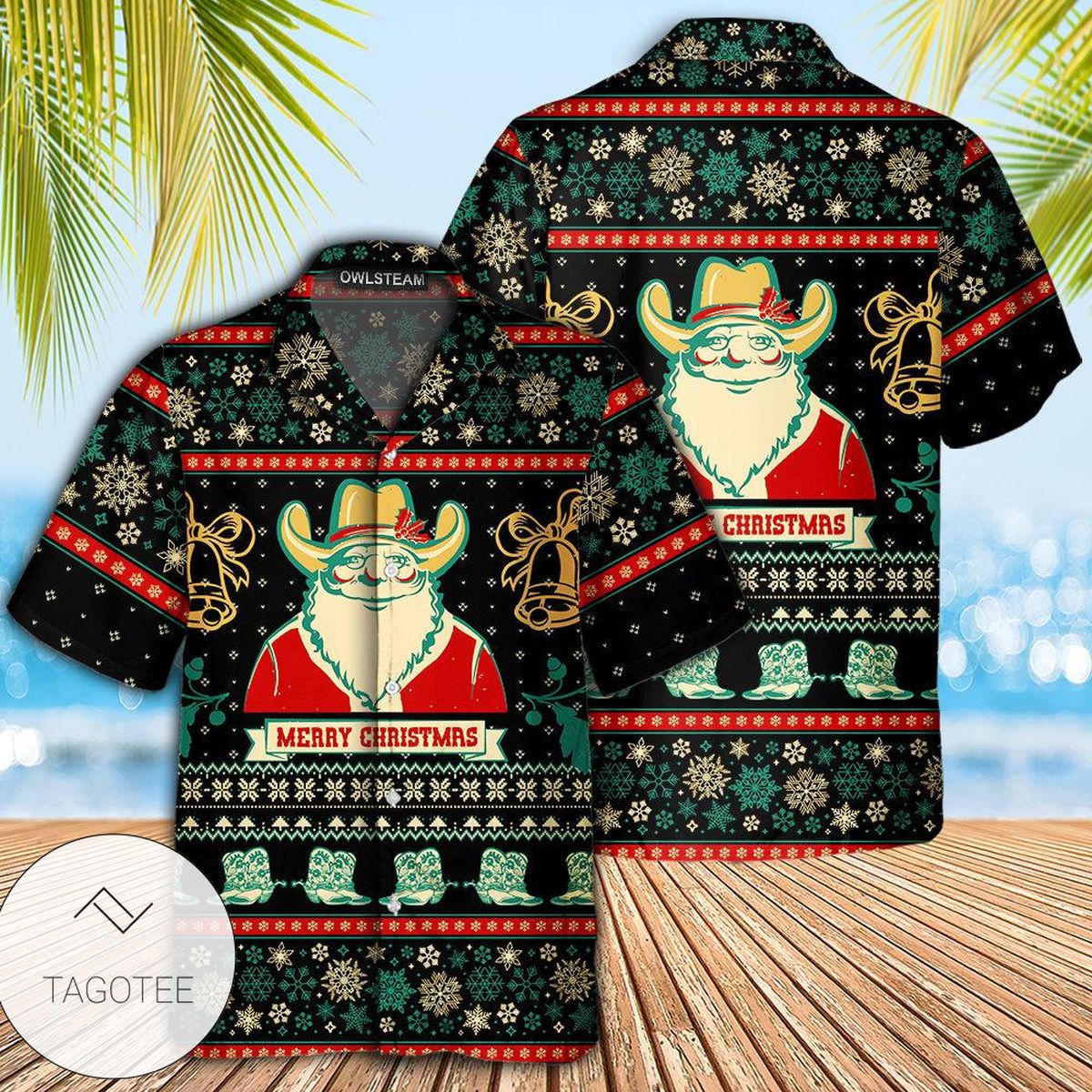 Santa Cowboy Christmas Old Man Hawaiian Shirt Santa Cowboy Christmas Old Man Hawaiian Shirt