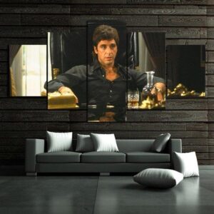 Scarface Classic - Movie 5 Panel Canvas Art Wall Decor