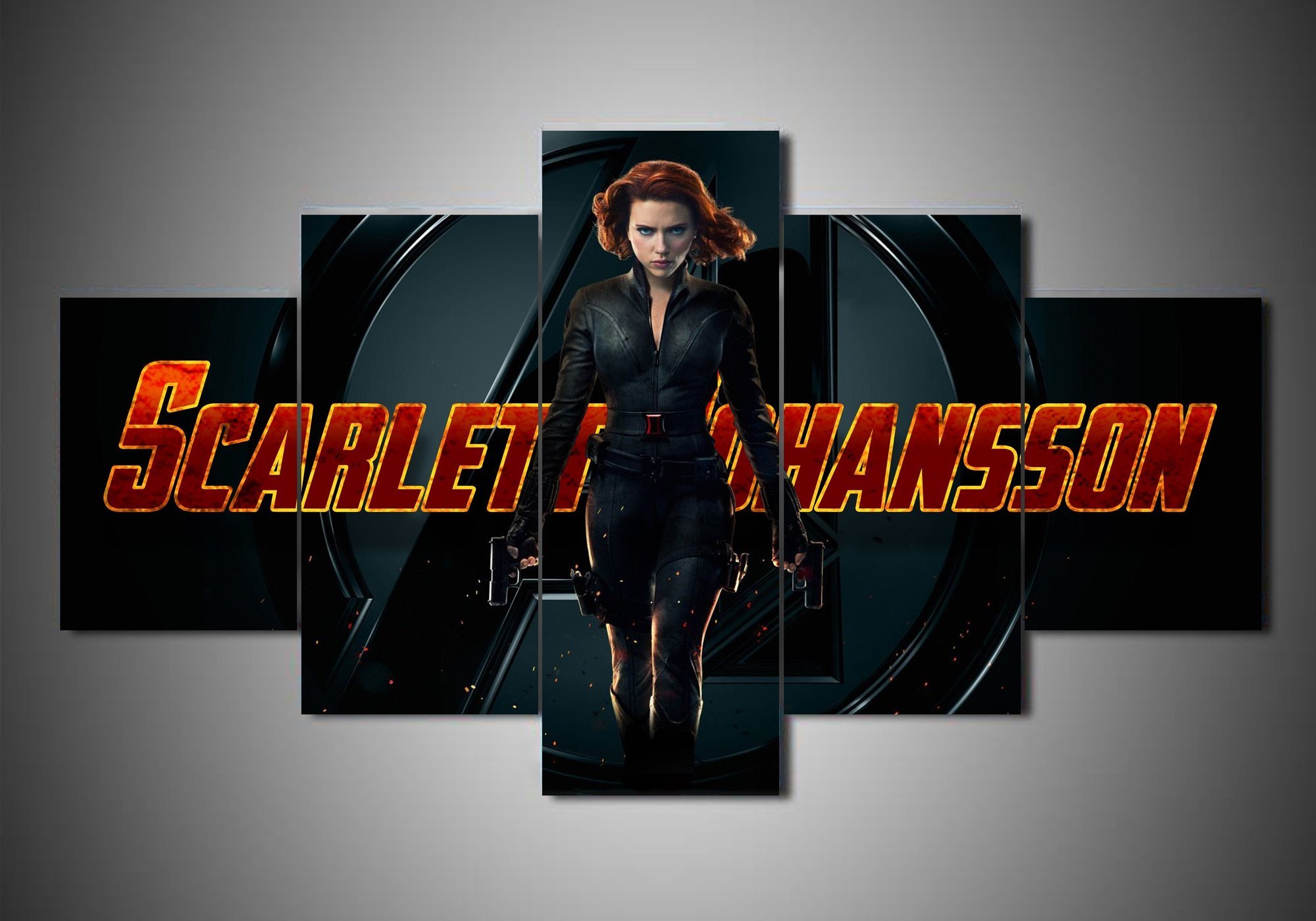 Scarlett Johansson - Famous Person 5 Panel Canvas Art Wall Decor Scarlett Johansson - Famous Person 5 Panel Canvas Art Wall Decor