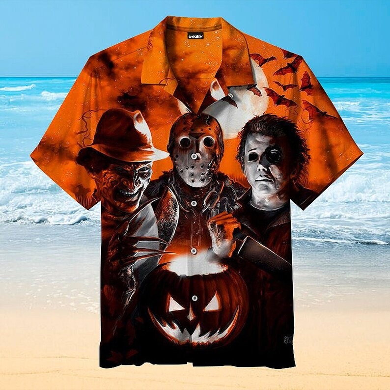Sceaming Funny Halloween Hawaiian Shirt Sceaming Funny Halloween Hawaiian Shirt